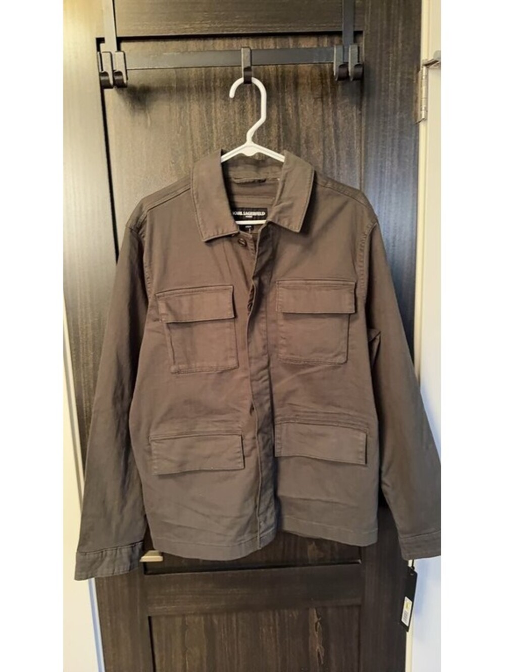 Karl Lagerfeld Men's Military Style Jacket